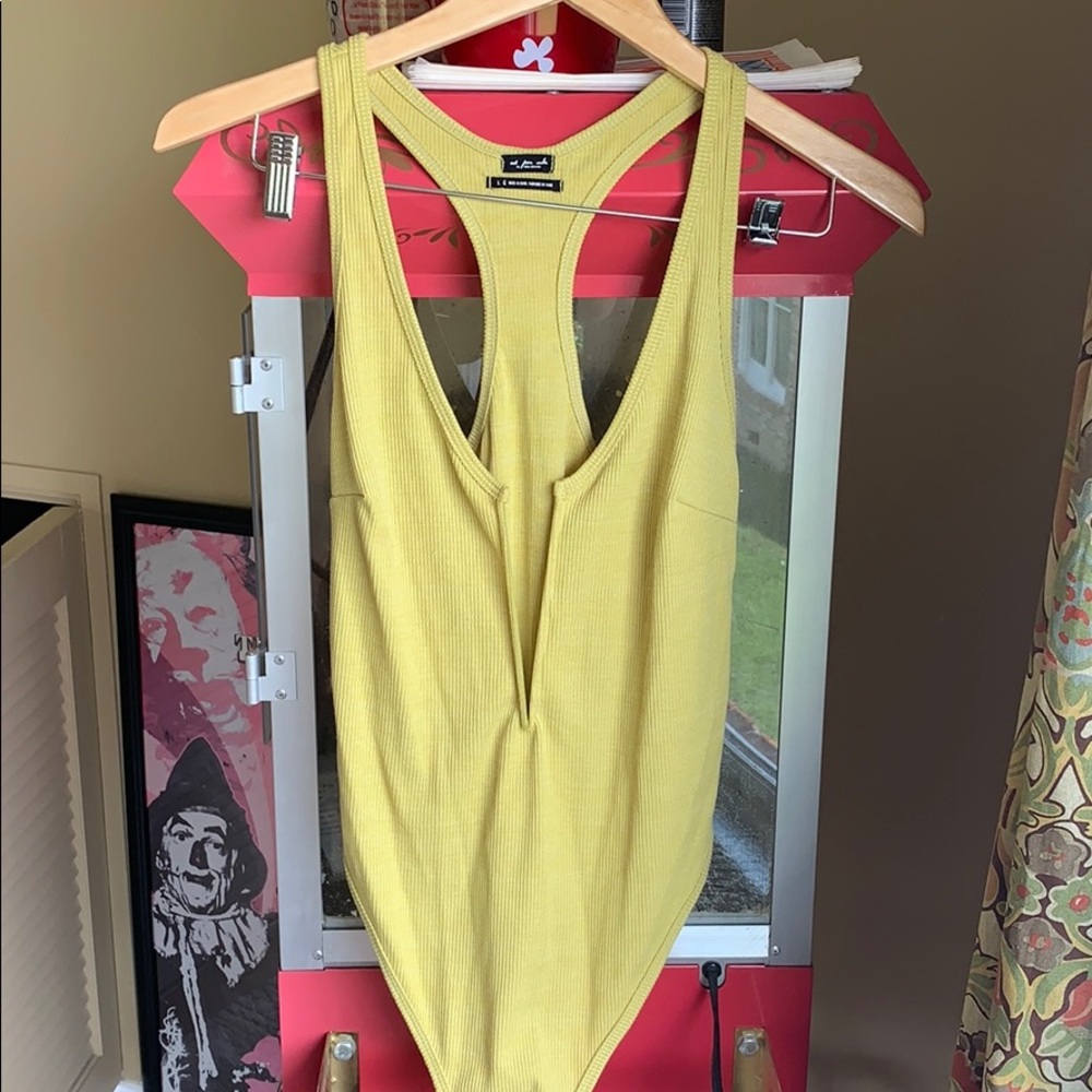 Urban outfitters ribbed racerback body suit